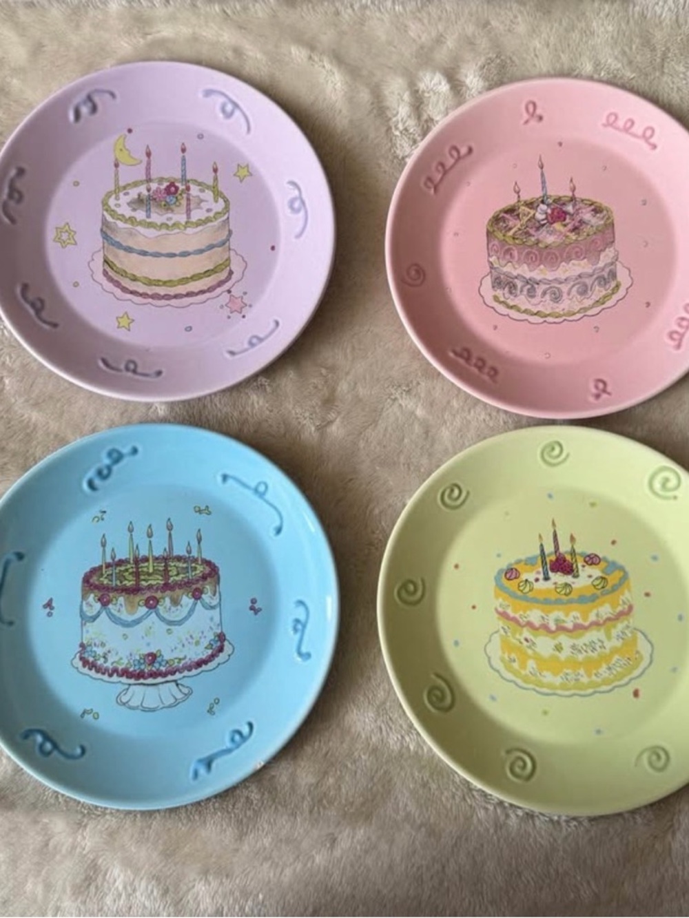 Avon 2003 birthday cake plate collection